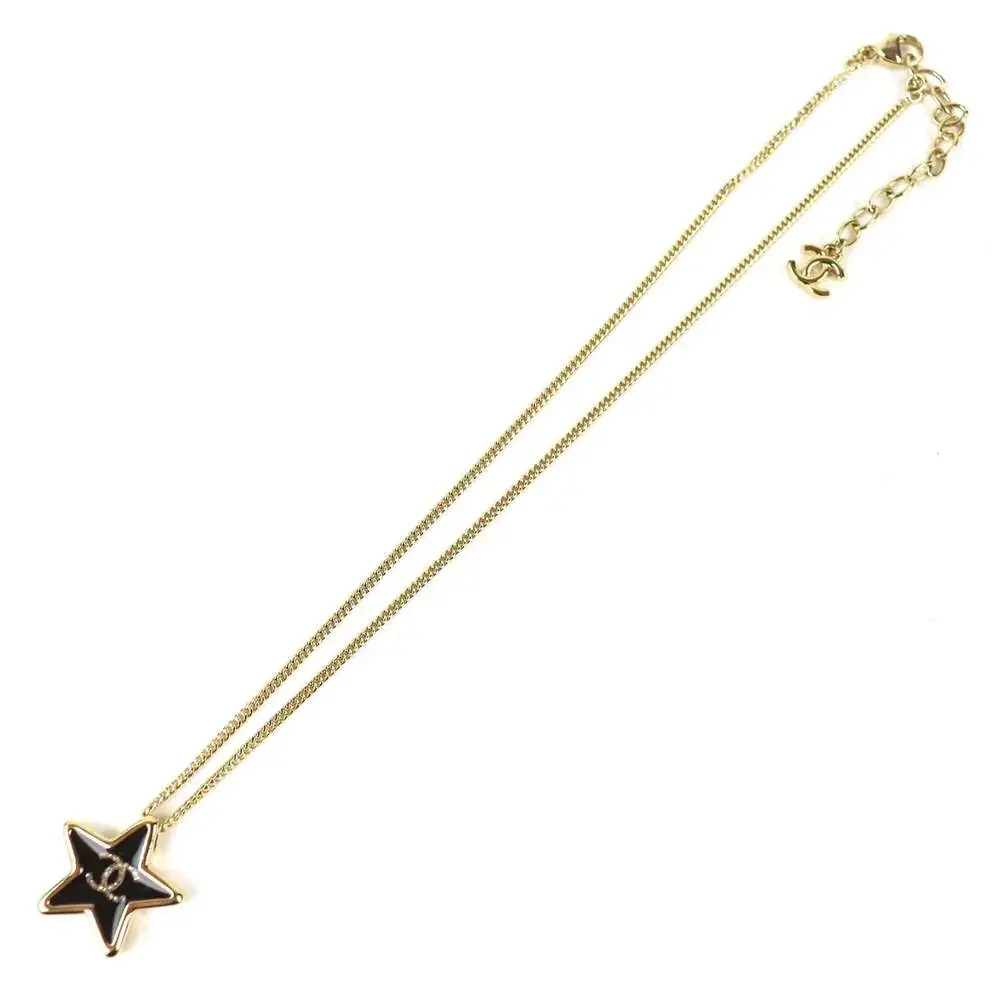 Chanel Cc Logo Star Pendant Necklace #256925C10B